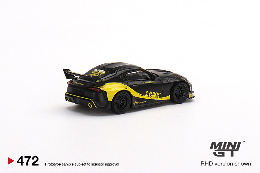 Toyota GR Supra LB-Works Matte Black - Scale: 1:64 | Mini GT