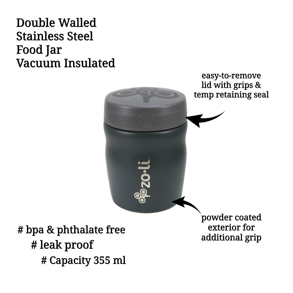 Insulated: Food Jar - Grey | ZoLi