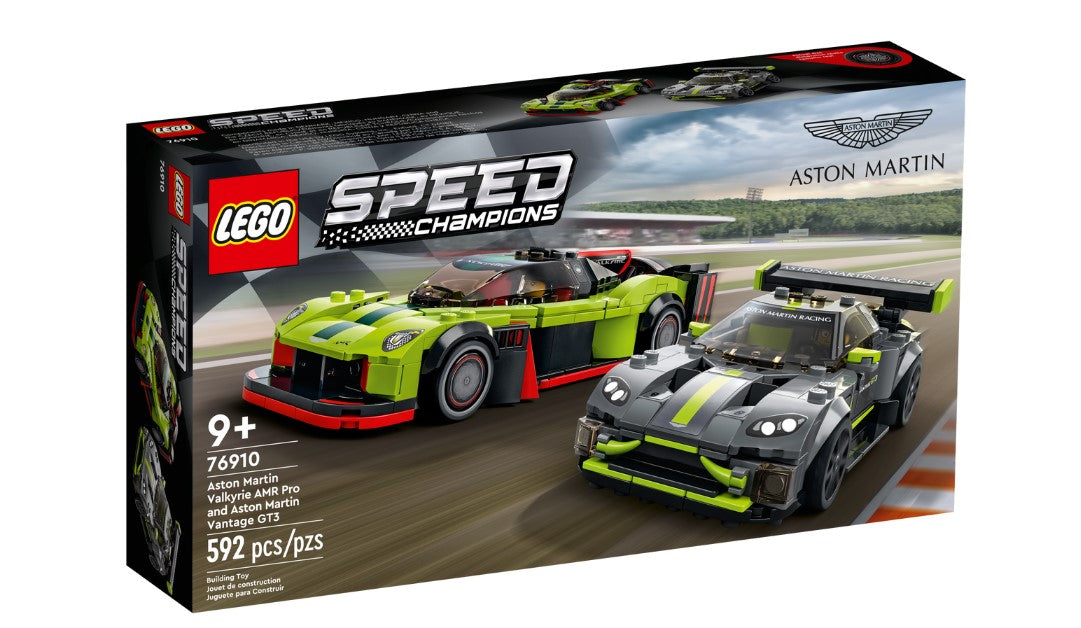 LEGO® Speed Champions #76910: Aston Martin Valkyrie AMR Pro and Aston Martin Vantage GT3