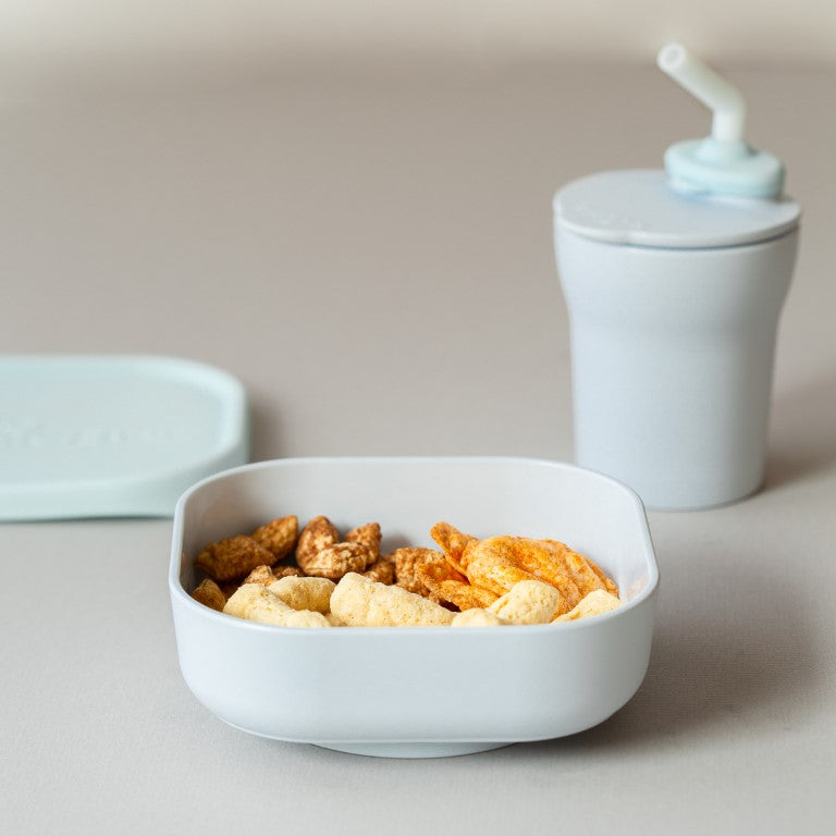 Sip & Snack Feeding Set - Aqua/Aqua | Miniware