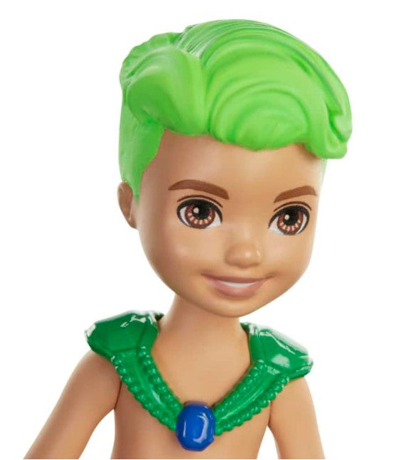 Dreamtopia Chelsea Merboy Doll: 6.5-Inch - Green | Barbie