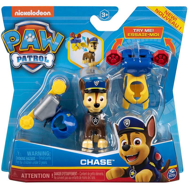 Action Pups Chase With 2 Clip on Backpacks | PAW Patrol