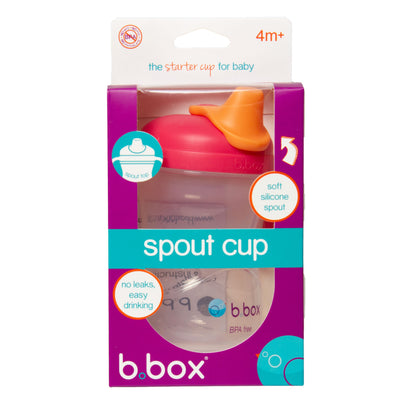 Soft Spout Cup: 240ml - Pink Orange | b.box