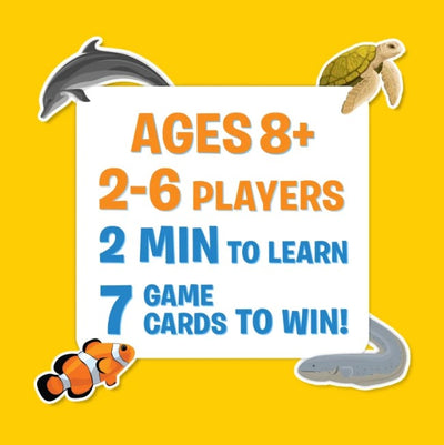 Guess in 10: Underwater Animals - Trivia card game | Skillmatics