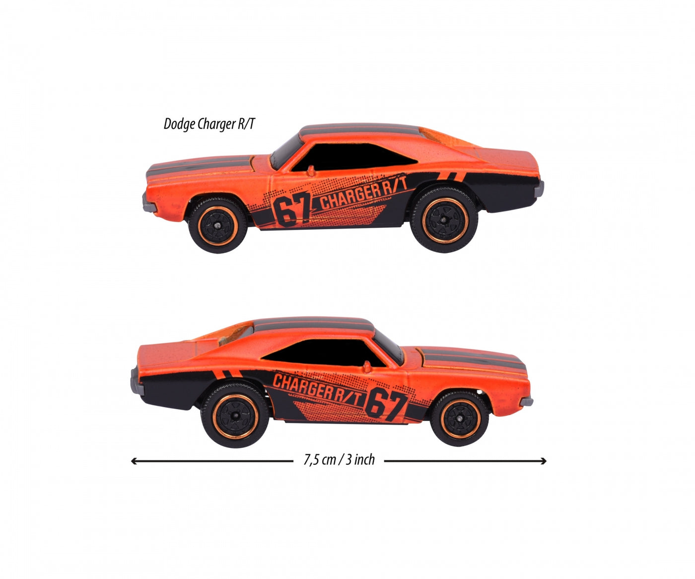 Dodge Charger R/T (Orange) - Racing Cars | Majorette