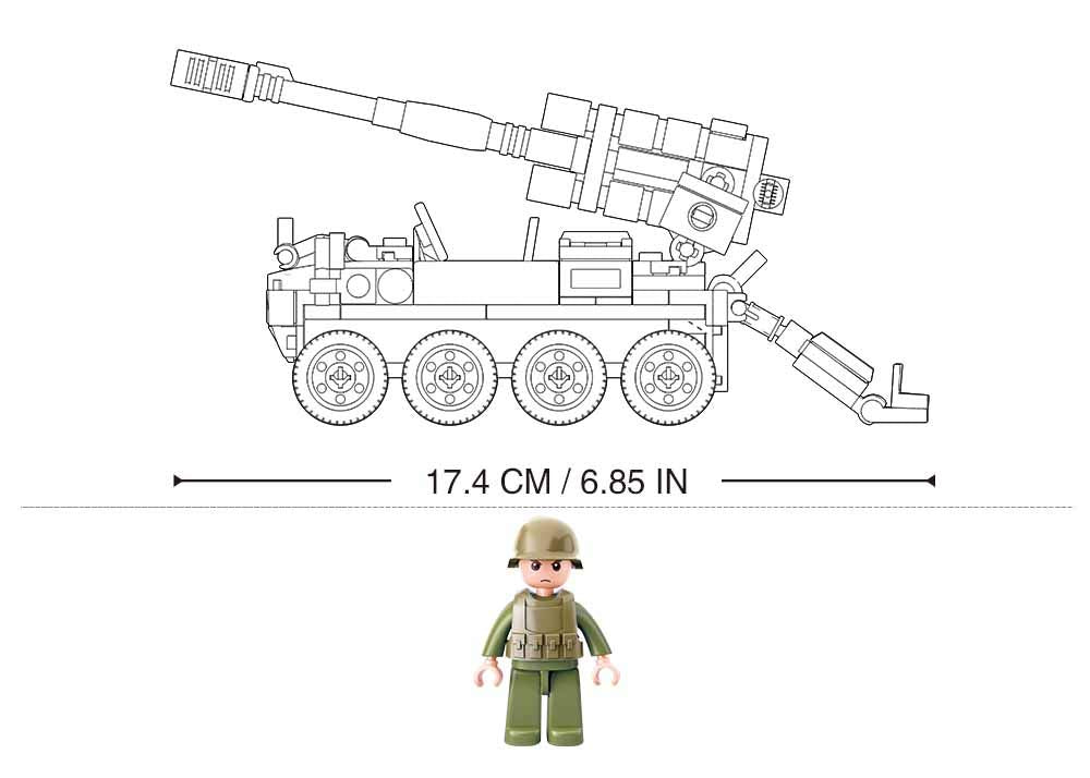 Army All Terrain Assault Vehicle: Sluban Model Bricks - 159 PCS Bricks | Sluban