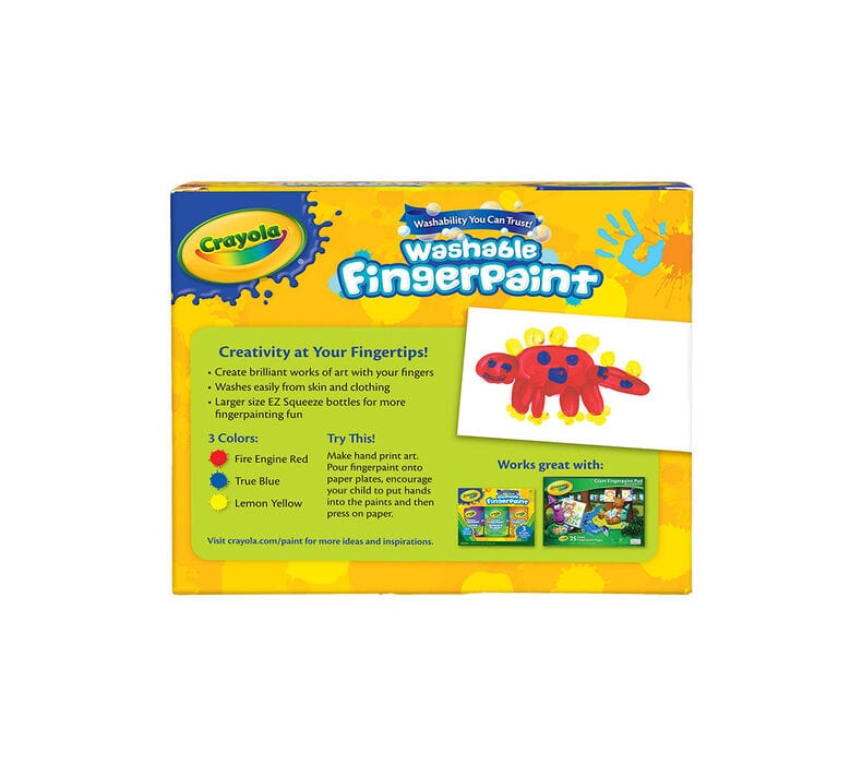 Washable Finger Paint - 3 Count | Crayola by Crayola, USA Art & Craft