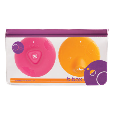 Lid & Straw: Travel Pack - Pink Orange | b.box