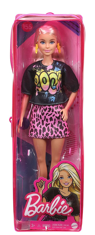 Fashionistas Doll - Black & Pink Dressed | Barbie