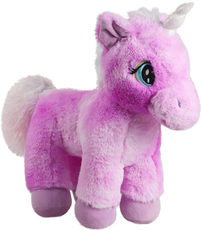 Standing Unicorn  with Glitter Horn Soft Toy- Purple (32 Cm) | Mirada