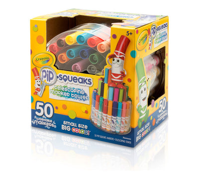 Pip-Squeaks Telescoping Marker Tower 50 Count | Crayola