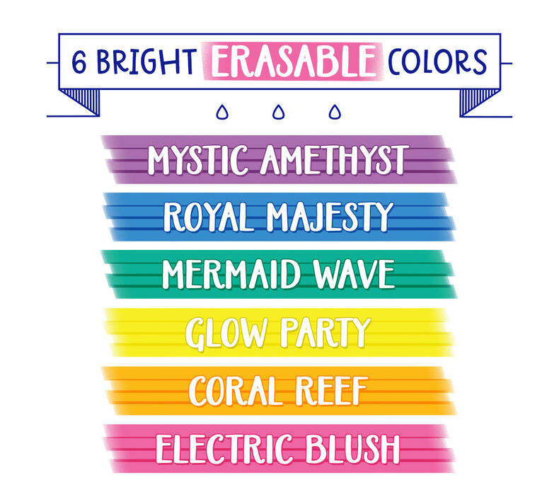 Take Note Erasable Highlighters, 6 Count | Crayola