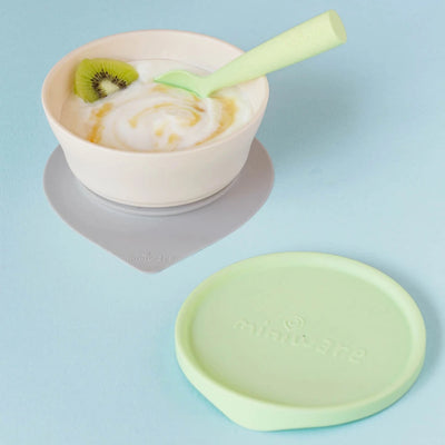 First Bite Feeding Set With Spoon - Green | Miniware