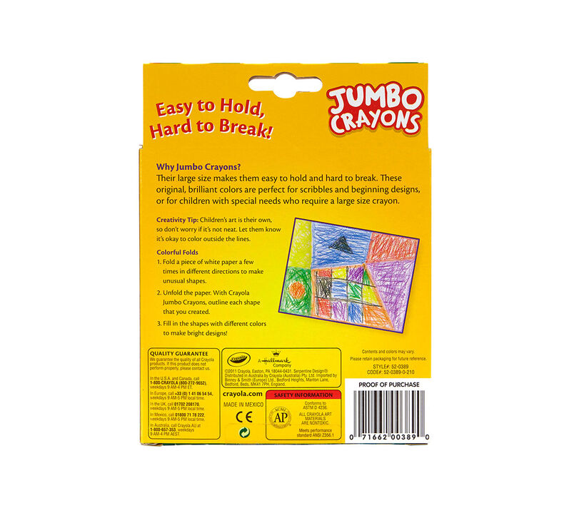 Crayola Jumbo Crayons, 8 Count | Crayola