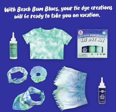Beach Bum Blues: Tie Dye Kit (3-Pack) | Doodle Hog