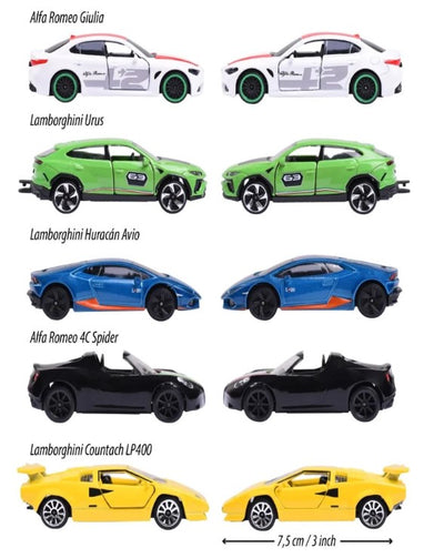 Dream Cars Italy, 5 Pieces Giftpack | Majorette