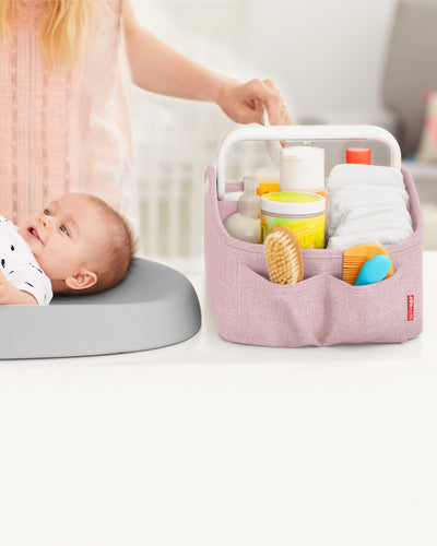 Nursery Style Light-Up Diaper Caddy - Pink | Skip Hop