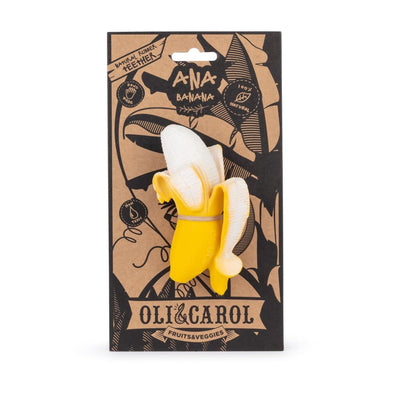 Ana Banana Natural Rubber Teether | Oli & Carol