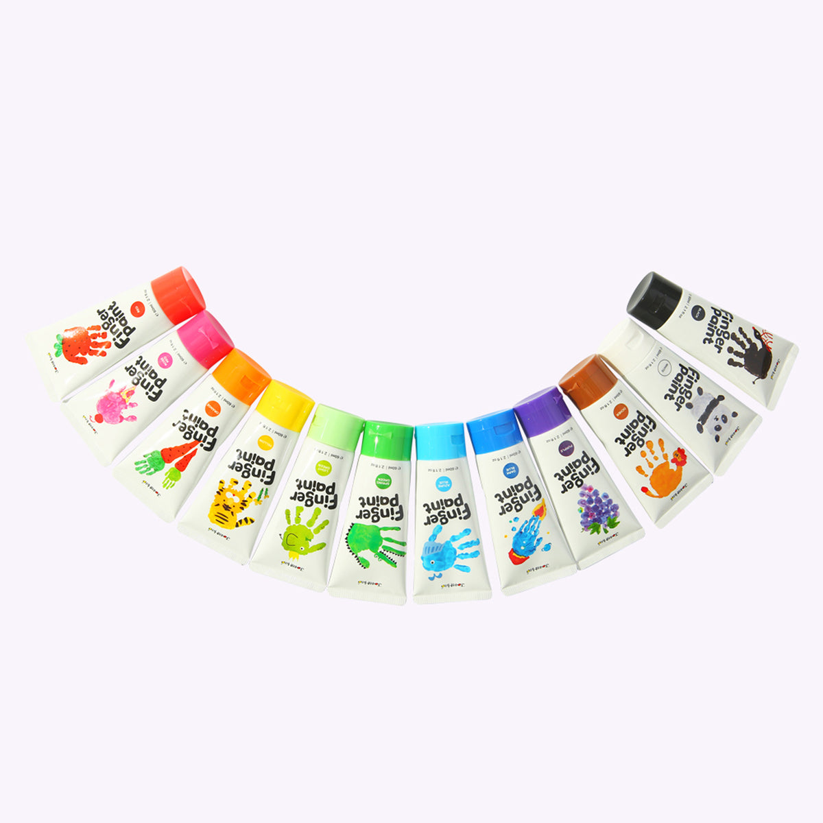 Finger Paint - 12 Colors Set | Jar Melo