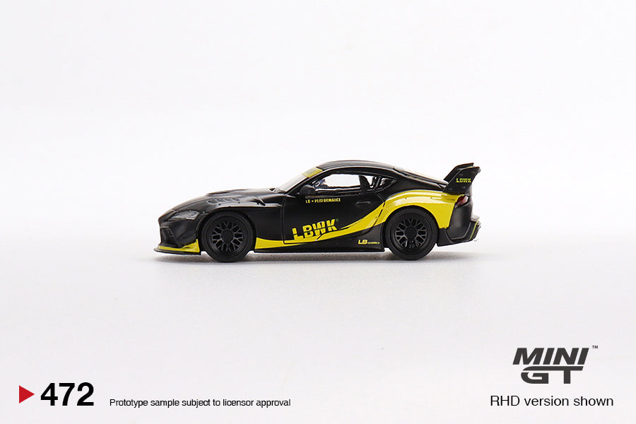 Toyota GR Supra LB-Works Matte Black - Scale: 1:64 | Mini GT