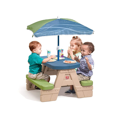 Sit & Play Picnic Table with Umbrella | Step2