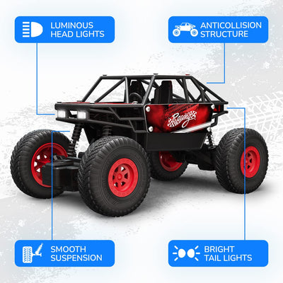 All Terrain Vehicle Remote Car with Nitro Boost-Fiery Red (1:20 Scale) | Mirana