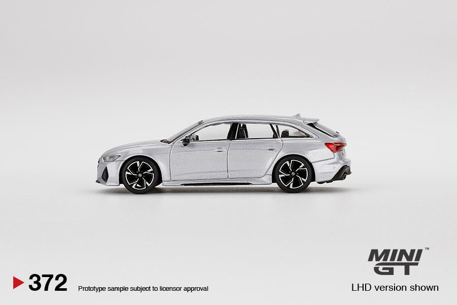 Audi RS 6 Avant Carbon Black Edition Florett Silver - 1:64 | Mini