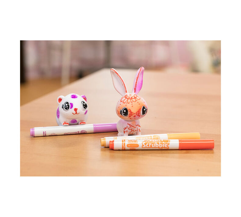Scribble Scrubbie Pets, Hamster & Rabbit, 2 Count | Crayola