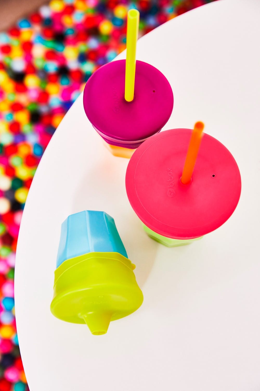 Universal Silicone Lid & Straw Travel Pack-Passion Splash | B.box by B.Box Baby Care