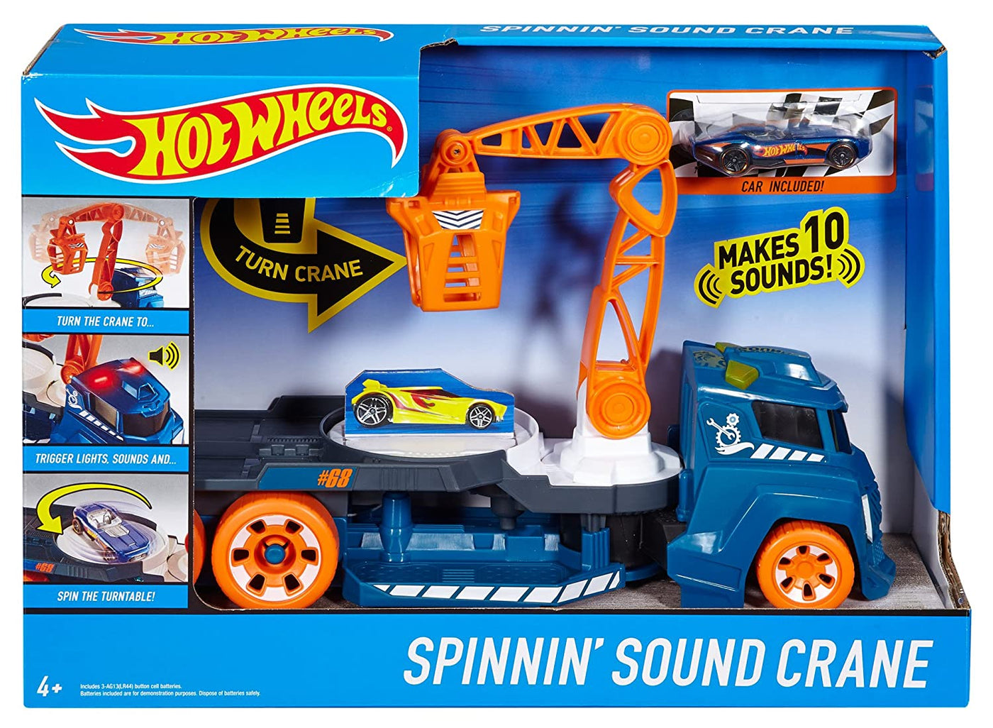 Spinning Sound Crane | Hot Wheels®