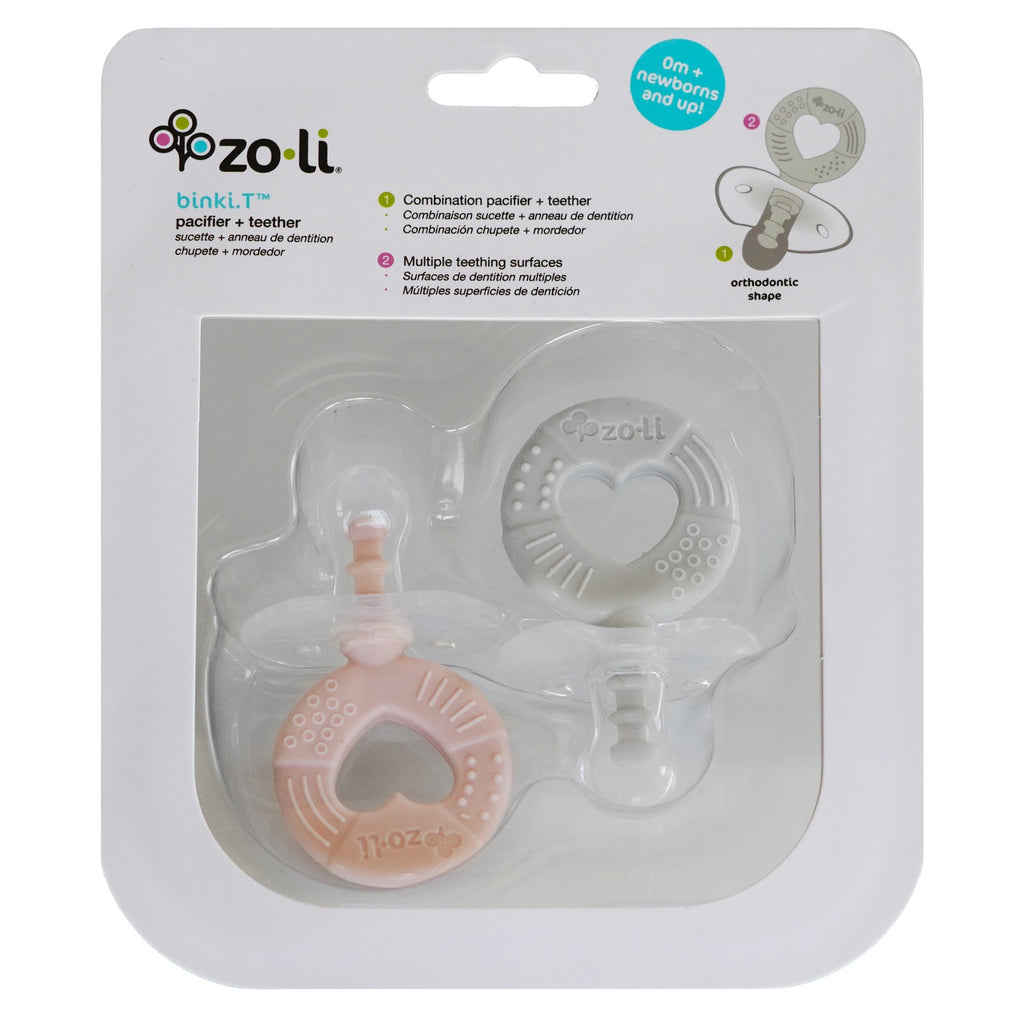 BINKI.T Paci Teether Circle - Pink 2pc | ZoLi