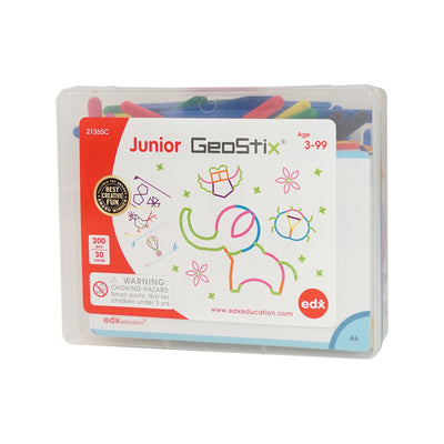 Junior Geostix - 200 flexible sticks, 30 double-sided Activity cards | Edx Education