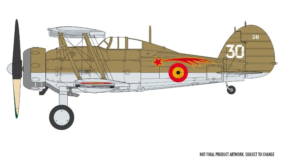 A02052A Gloster Gladiator Mk.I/Mk.II Scale Model Kit (1:72) | Airfix