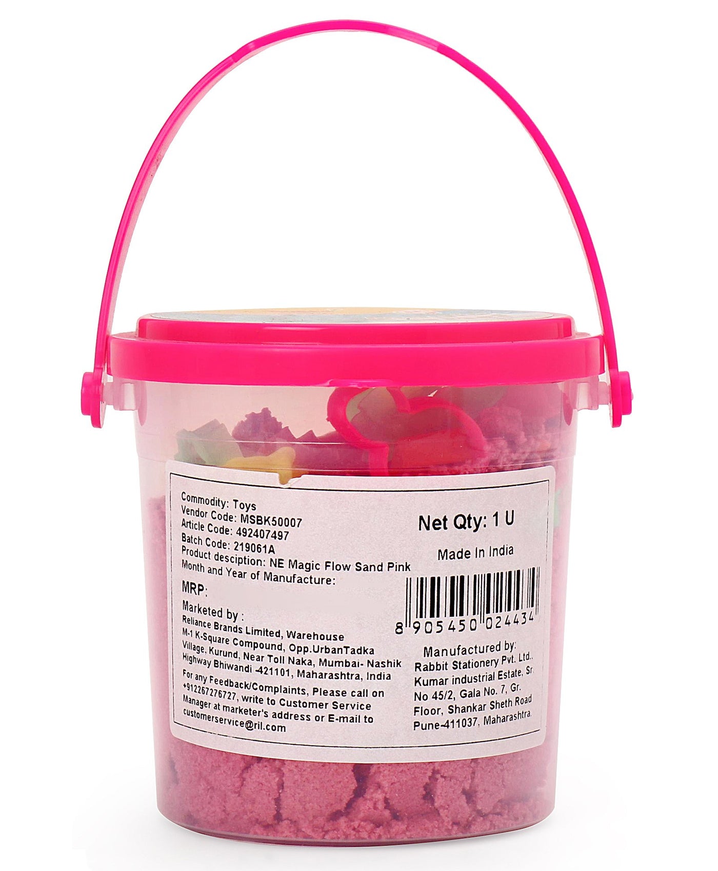 Magic Sand with Moulds Pink - 500 gm | Youreka