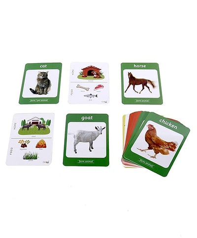 Animals: 4 in 1 Wipe and Clean - Flash Cards | Kyds Play
