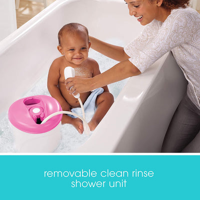 Newborn-to-Toddler Bath Center & Shower (Pink) | Summer Infant