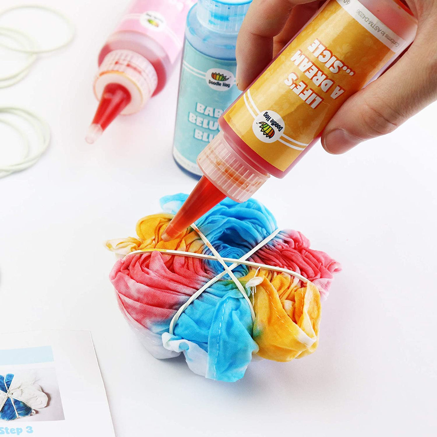 Pastel Tie Dye Party Kit (6-Pack) | Doodle Hog