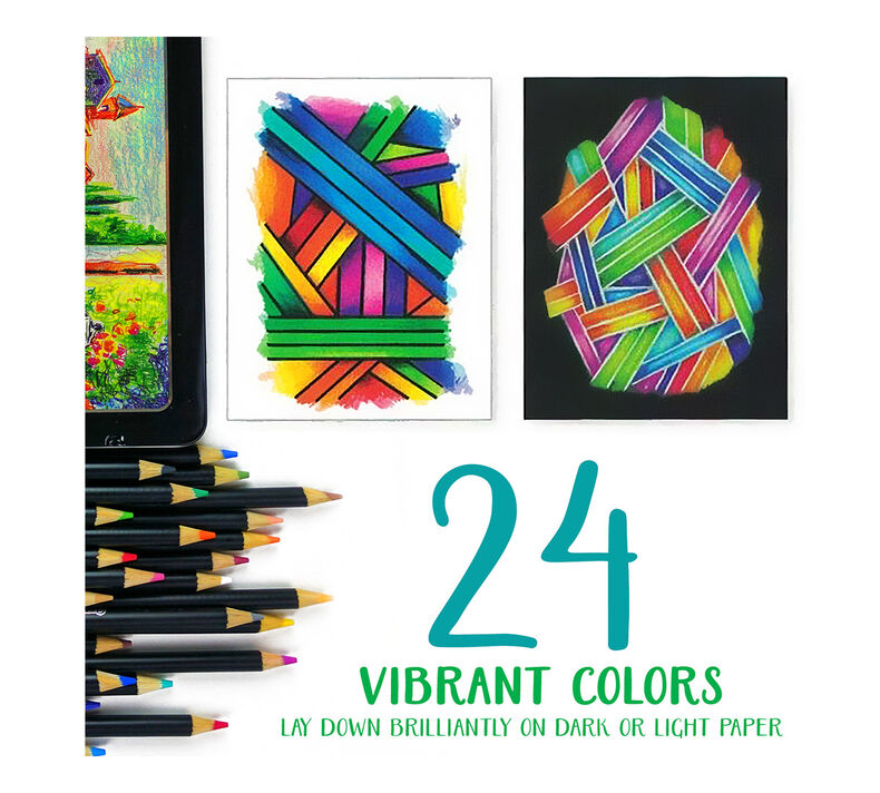 Signature Blend & Shade Coloured Pencils - 24 Count | Crayola