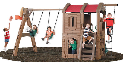 Np Adv. Lodge Center with Swings and Slide | Step2