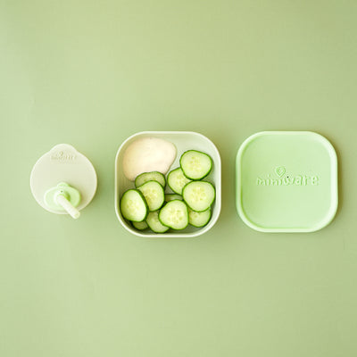 Sip & Snack Feeding Set - Green | Miniware