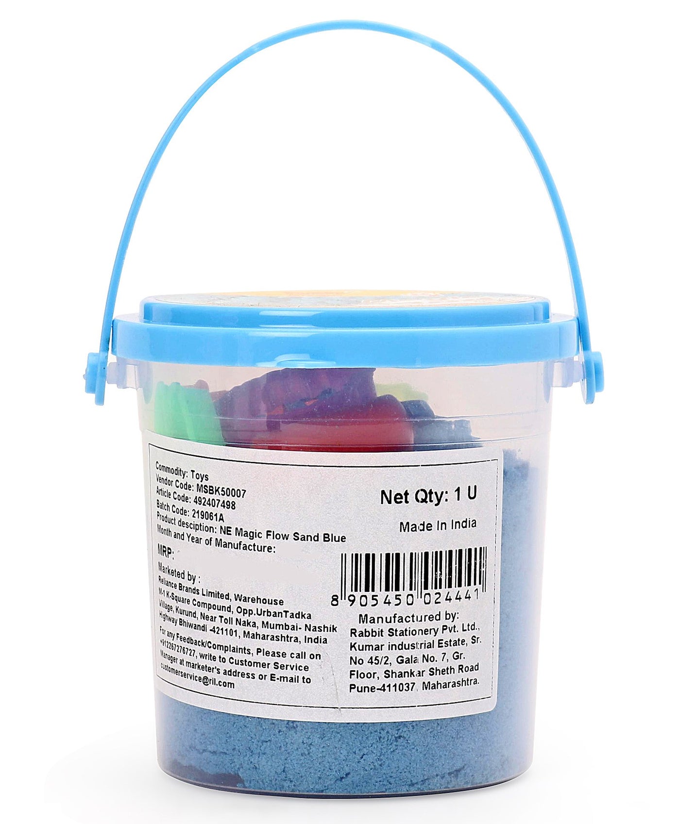 Magic Sand with Moulds Blue - 500 gm | Youreka