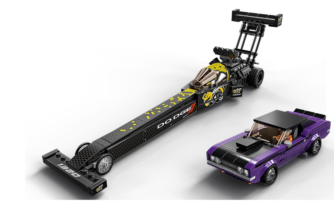 LEGO® Speed Champions #76904: 1970 Mopar Dodge//SRT Top Fuel dragster and Dodge Challenger T/A