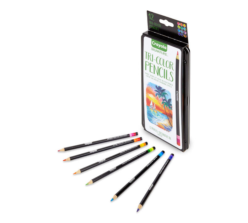 Signature Tri-Colour Pencils - 12 Count | Crayola