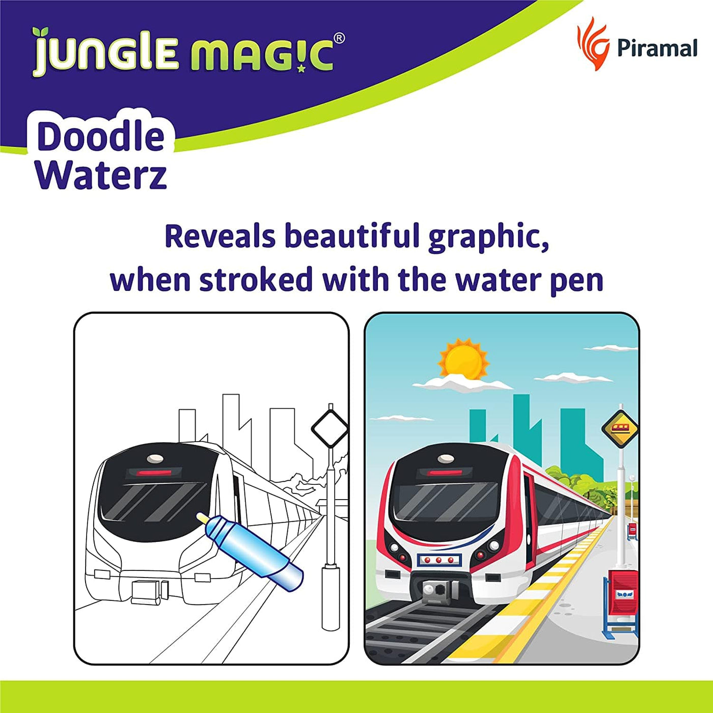 Vehicles: Doodle Waterz - Reusable | Jungle Magic by Jungle Magic Art & Craft