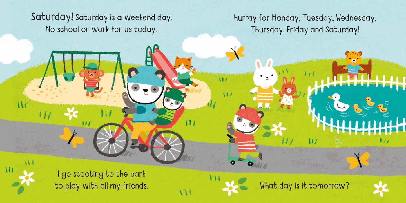 Days Of The Week - Little Board Book | Usborne Books