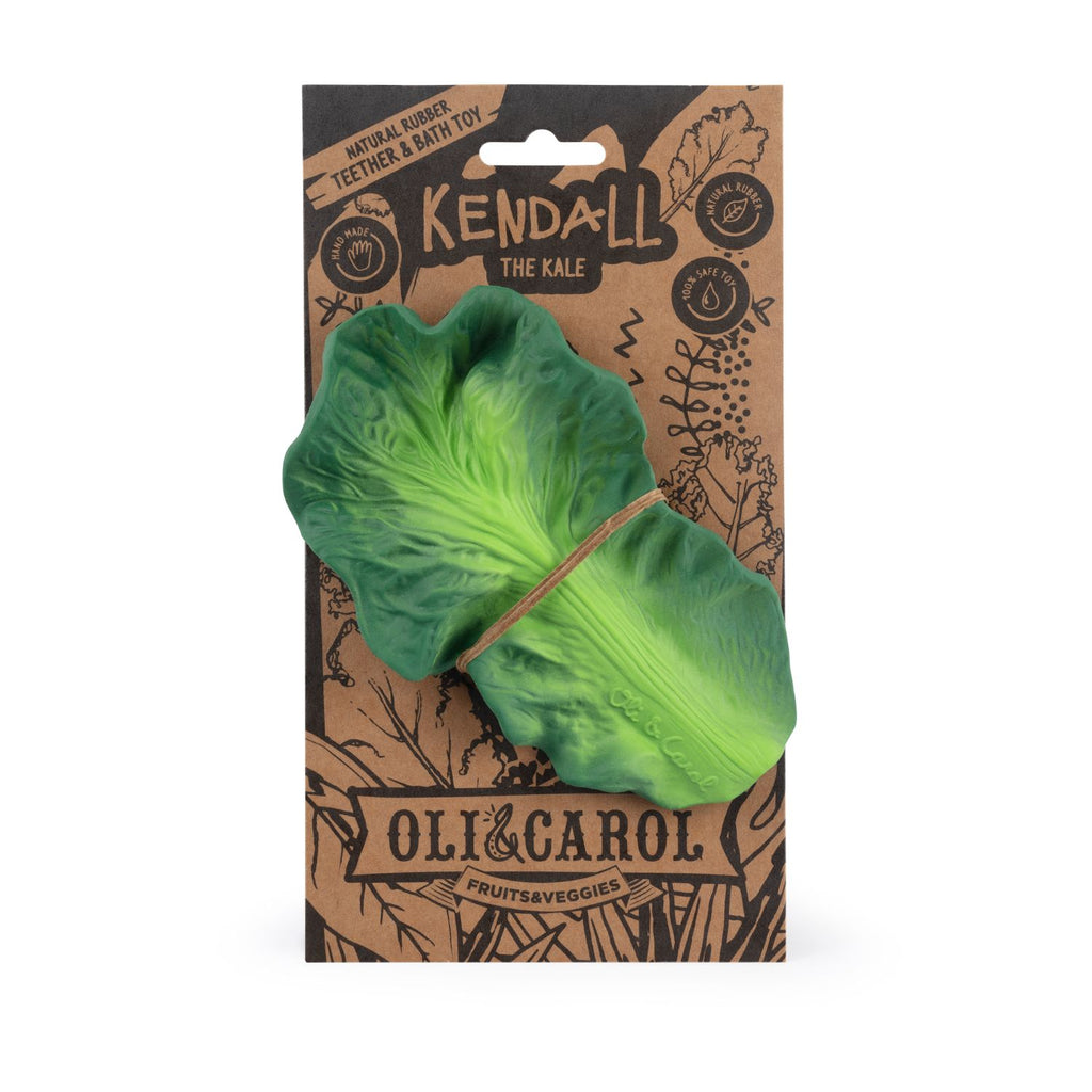 Kendall The Kale Natural Rubber Teether | Oli & Carol