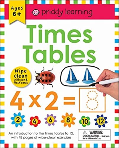 Times Tables | Wipe Clean with Pen and Flash Cards | Priddy Learning
