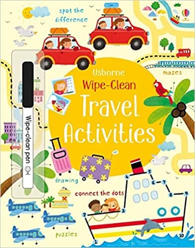 Travel Activities - Wipe and Clean - Paperback | USborne by Usborne Books UK Book