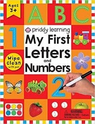 Wipe Clean Workbook: My First Letters and Numbers – Illustrated by Priddy Books Book