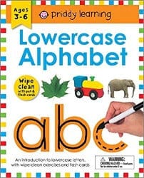Wipe Clean Workbook: Lowercase Alphabet - Illustrated by Priddy Books Book